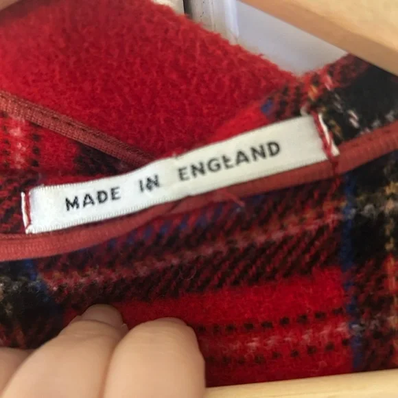 Burberry blue label vintage Red Hooded duffle coat- wool - Picture 7 of 13